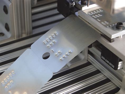 metal fabrication label press|metal fabricator marking.